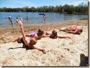 kids on the beach