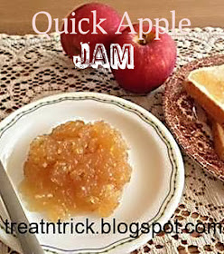 Quick Apple Jam Recipe  @ treatntrick.blogspot.com