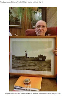  Wayne Doll shows his WWII photo and collections