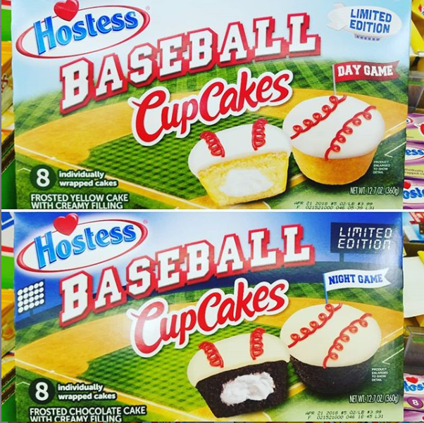 Hostess Limited Edition Baseball Cupcakes