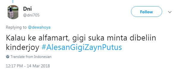 15 Tweet Kocak 'Alasan Gigi & Zayn Putus' Ini Bikin Ngakak Parah