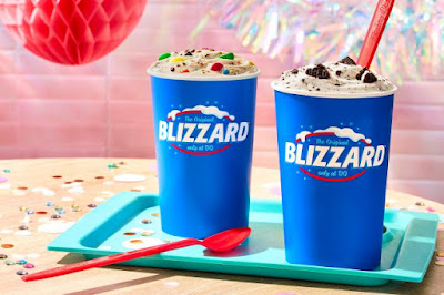Two Dairy Queen Blizzards.
