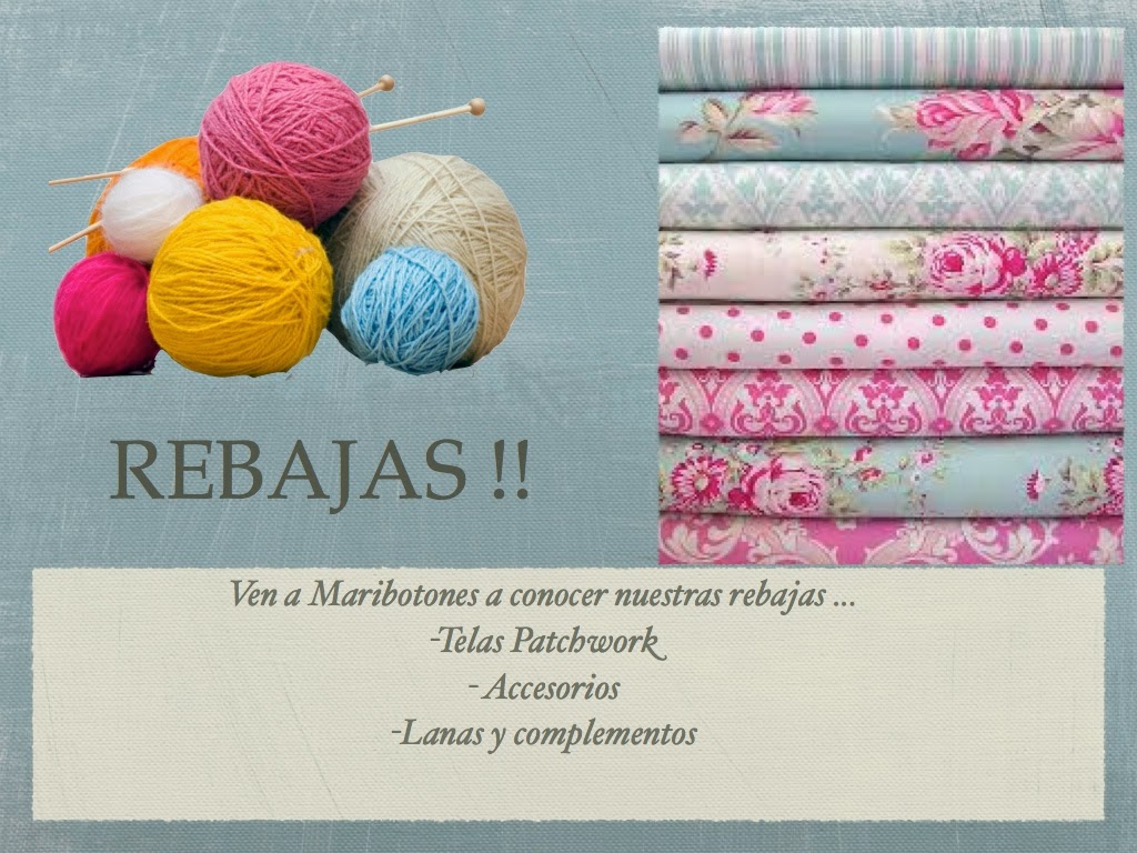 rebajas lanas y telas maribotones