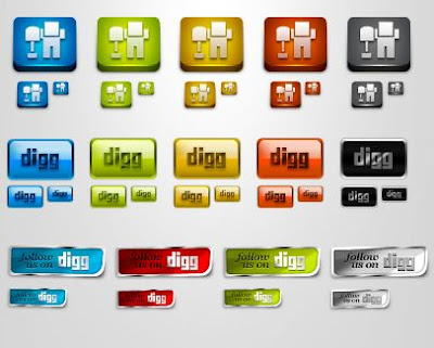 Digg Icons And Buttons Pack, Icons, Social Bookmarks Icons