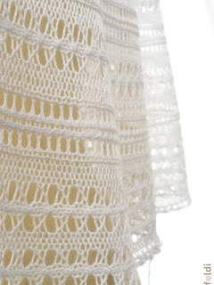 machine knitting passap bamboo lace scarf shoulderette