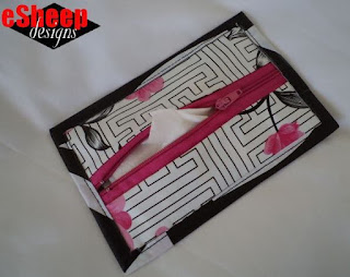Wet Wipe Wallet in Waxcloth by eSheep Designs