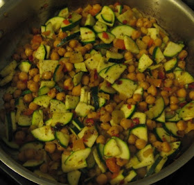 chickpeas and zucchini