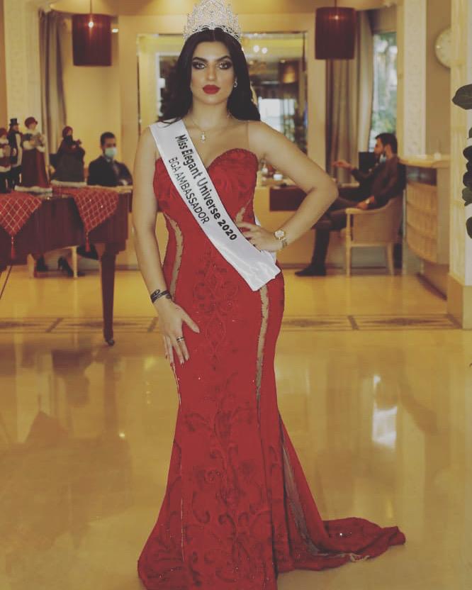 الاردنية ملاك عبيدات تتوج في بيروت ، Miss Elegant Universe وهذا النجم الذي توجها ! 