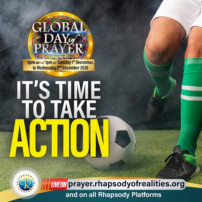 It's a Global day of prayer with pastor Chris Oyakhilome