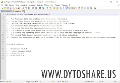 Notepad++ 6.8.6