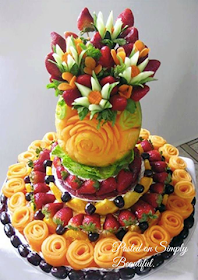 Gubahan Buah Di Meja Pengantin