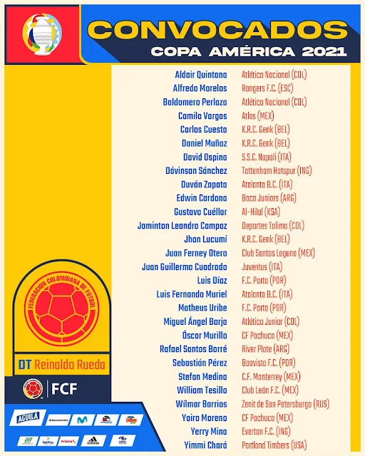 Jugadores de Colombia