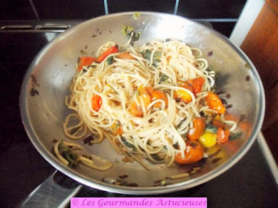 Poêlée spaghettis orties (Vegan)