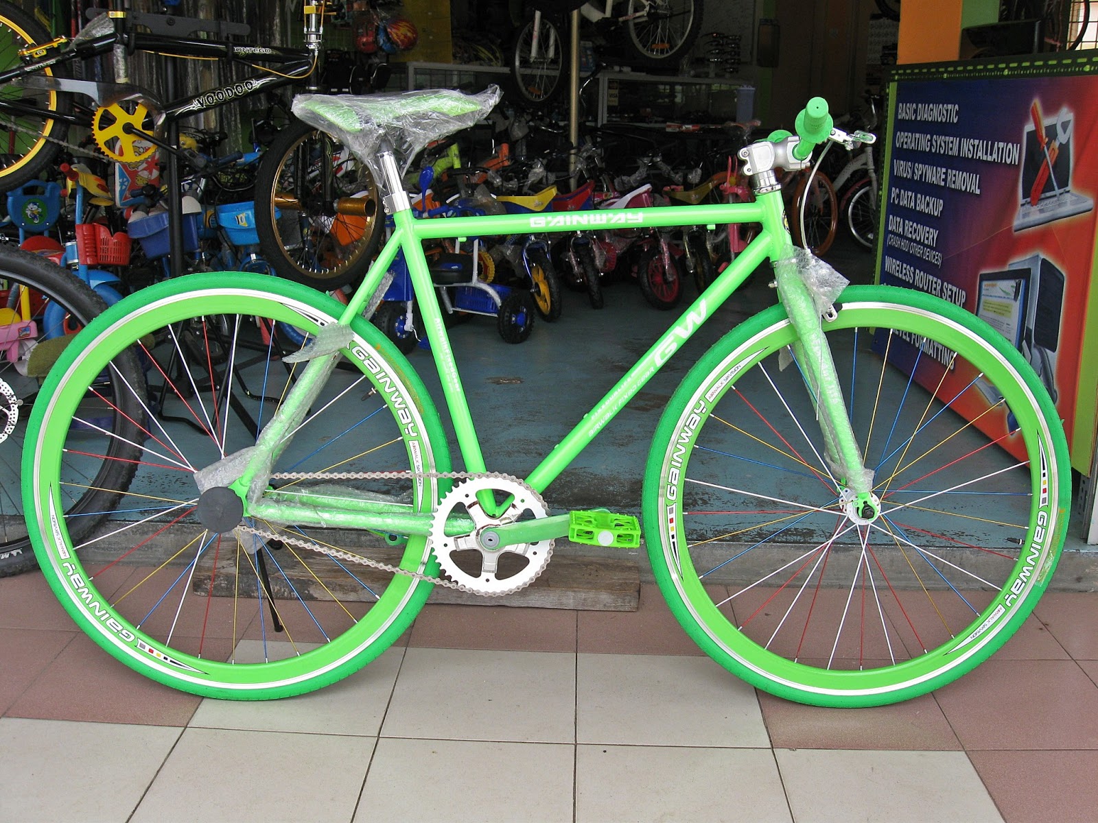 KEDAI BASIKAL SAUDAGAR KAYUHAN 2 RODA MALAYSIA BICYCLE SHOP Fixie