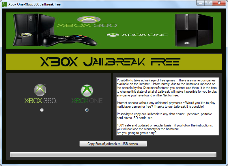 with one jailbreak to xbox usb how Jailbreak Free Free One 360/Xbox Xbox 2014: Hacks