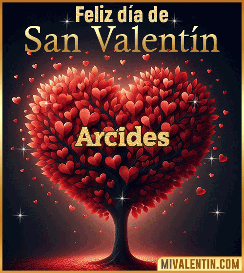 Gif feliz día de San Valentin Arcides