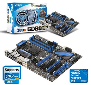 Mainboard MSI Berbasis Chipset Intel Z68