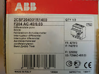 Interruptor Diferencial ABB, 40A Tipo A, 4 Polos, 300mA