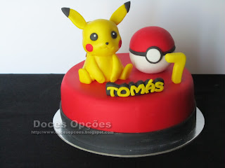 O Pikachu no 7º aniversário do Tomás