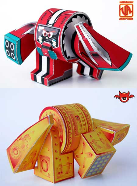 Ye-bot Paper Toy Pilot Insider