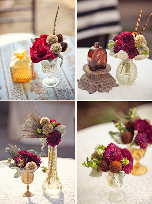 Feather Centerpieces for Your Wedding