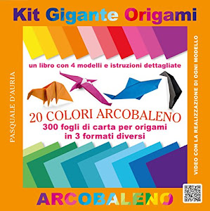 SCArica.™ Kit gigante origami arcobaleno. Ediz. a colori. Con gadget Libro. di Nuinui
