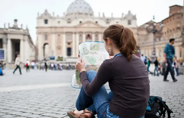 woman checking Safest Places in Europe for Solo Female Travelers