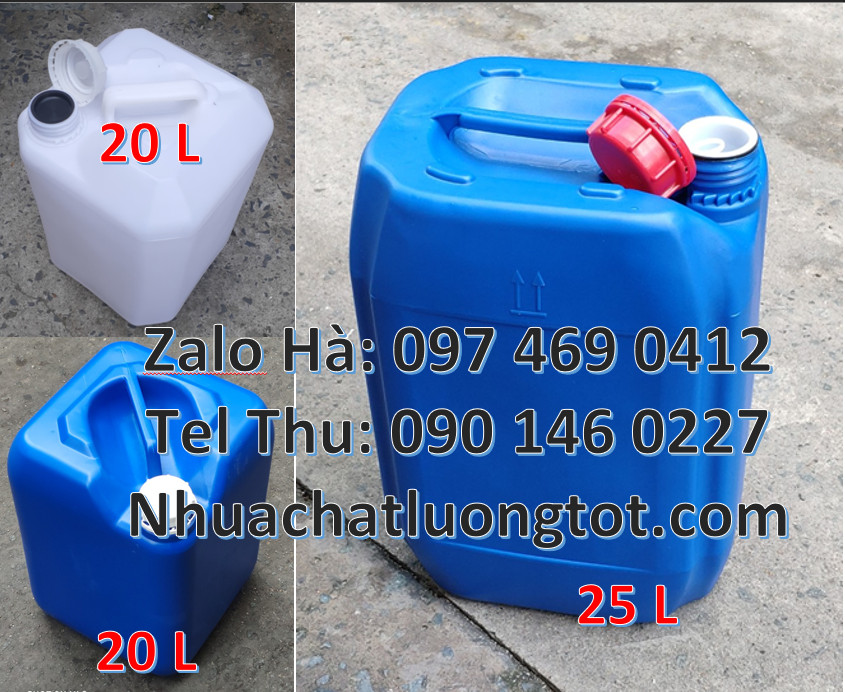 can 25l trắng, Can dẹp 30l đựng sữa tươi, Can nhựa 25 lít đựng nông dược. Can 10 3a9a7b223062e93cb07324