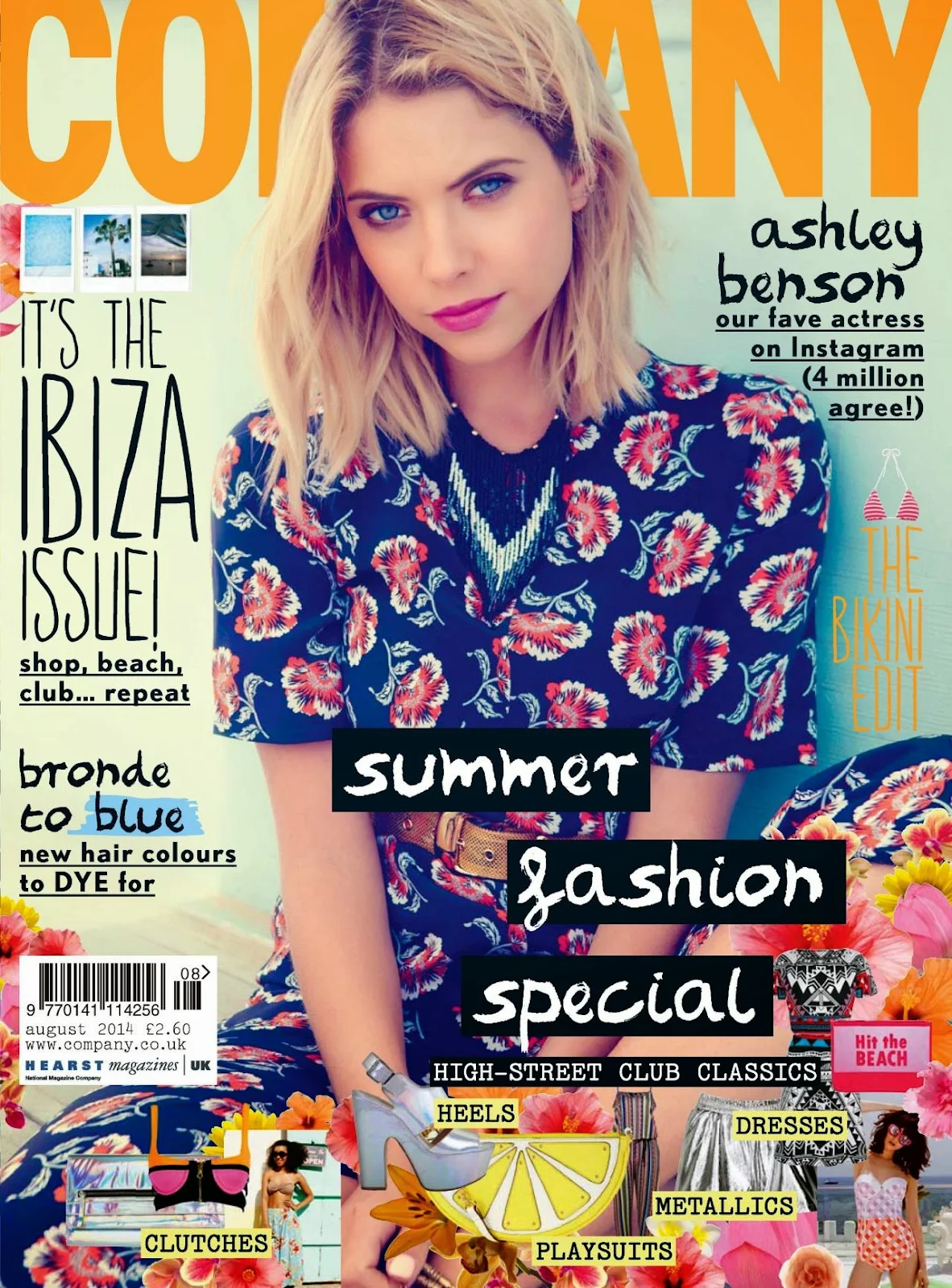 Ashley Benson covers Company Magazine UK August 2014