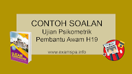 Contoh Soalan Psikometrik Jawatan Pembantu Setiausaha