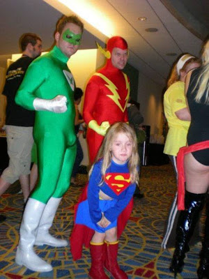  tiny Super Girl who has to pee Captain Nutsack The Flash and half of 