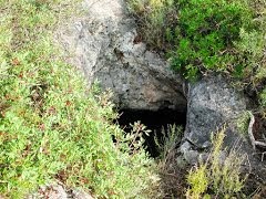 La entrada de la cueva