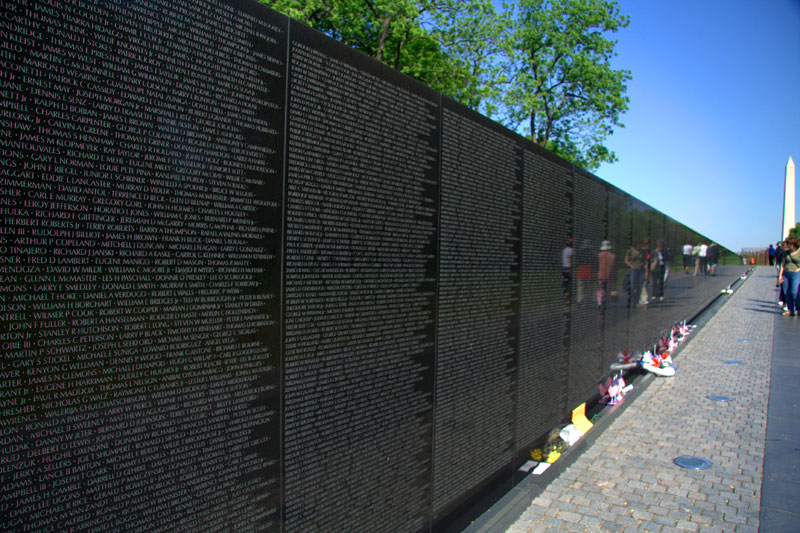 This final piece in monument form, The Vietnam Veterans Memorial 