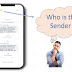 How to know sender of a message ?