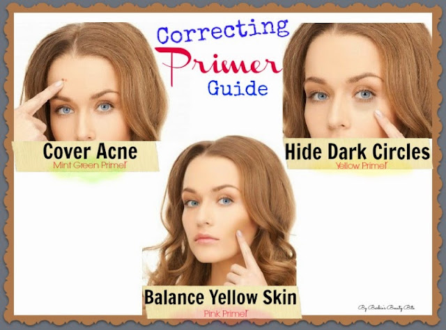 How to Hide Face Discoloration & blemishes with color correcting primer, by Barbie's Beauty Bits