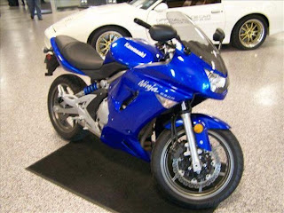 2007 kawasaki ninja 650r blue