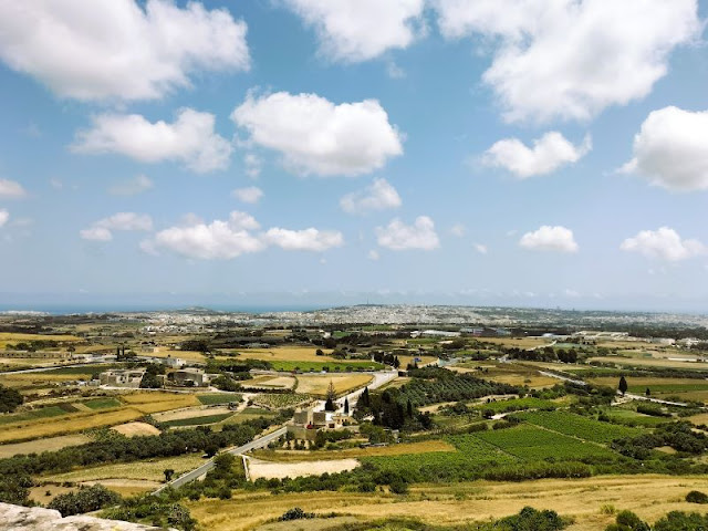 panorama bastioni mdina malta