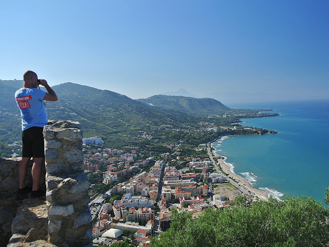 Cefalu widok na miasto, panorama miasta,