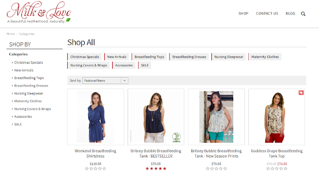 reputable online shop for breastfeeding and maternity clothes