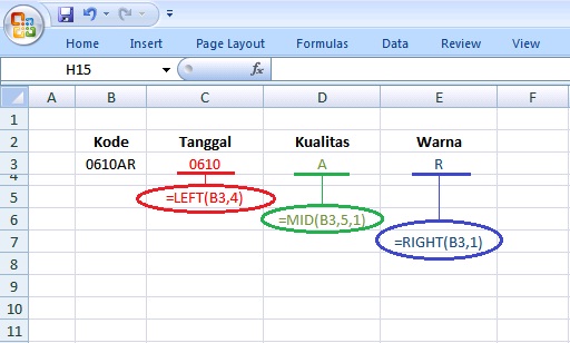 Fungsi Vlookup, Hlookup, Mid,Left, dan Right dalam Ms 