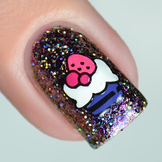 cupcake nail art