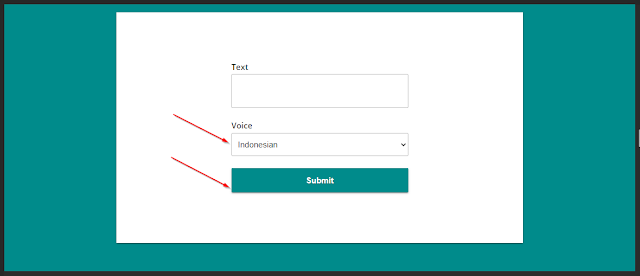 Pilihan bahasa di sound of text