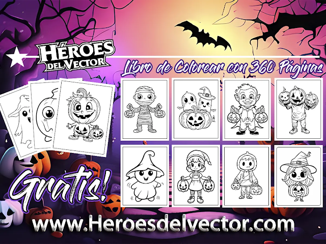 Libro para Colorear de Halloween