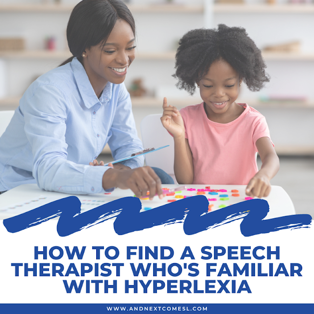 How to find a speech therapist familiar with hyperlexia