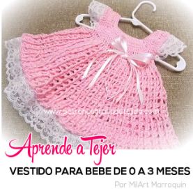 Vestido tejido para niña