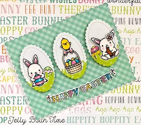 Sunny Studio Stamps: Chubby Bunny Customer Card by Scrappy Beth