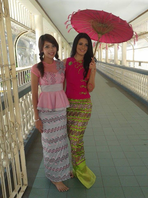 Miss Grand International 2013 and Miss Thailand In Myanmar