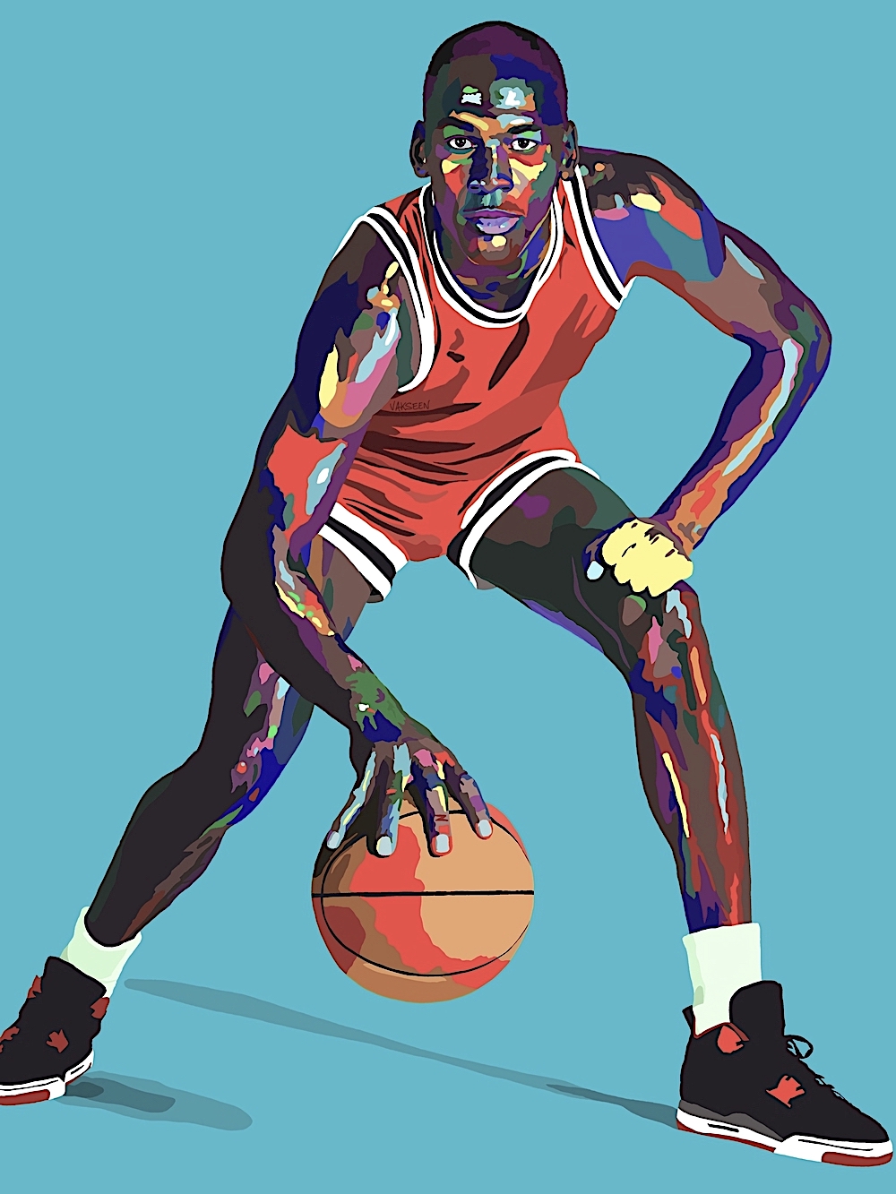 art by Vakseen, basketballer