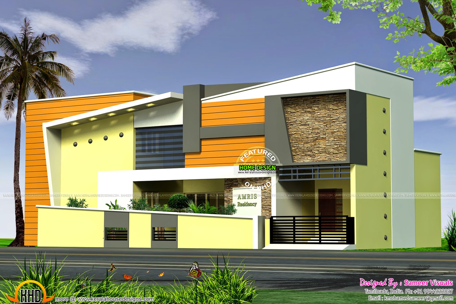 Modern Elevation 2630 Sq-Ft - Kerala home design and floor ...