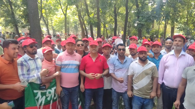 তারুণ্যের সমাবেশে রুপগঞ্জ ইউনিয়ন যুবদলের  বিশাল মিছিল নিয়ে যোগদান 